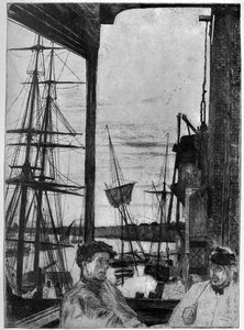 Rotherhithe, 1860-1904. alkotó: James Abbott McNeill Whistler