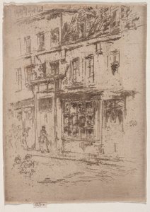 Rue du Buerre, Brüsszel. alkotó: James Abbott McNeill Whistler