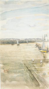 Jelenet a Mersey-n. alkotó: James Abbott McNeill Whistler