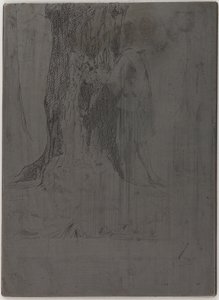 Seymour egy fa alatt állva, 1859. alkotó: James Abbott McNeill Whistler