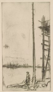 Hajóépítő Yard, Liverpool, 1875. alkotó: James Abbott McNeill Whistler