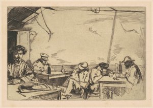 Három filléres leves, 1859. alkotó: James Abbott McNeill Whistler