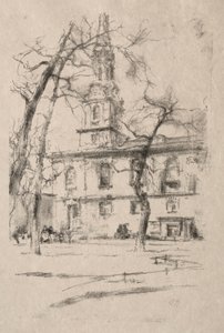 St. Giles-in-the-Fields, 1896. alkotó: James Abbott McNeill Whistler