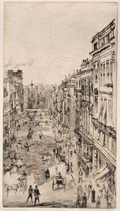 St. James Street. alkotó: James Abbott McNeill Whistler