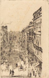 Szent Jakab utca, 1878. alkotó: James Abbott McNeill Whistler