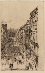 St. James Street, 1878. alkotó: James Abbott McNeill Whistler