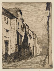 Saverne utca, 1858. alkotó: James Abbott McNeill Whistler