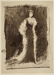 Tanulmány a fekete elrendezéshez: Lady Meux, 1881 alkotó: James Abbott McNeill Whistler