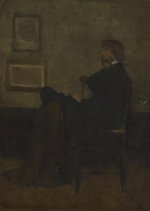 Study for Arrangement in Grey and Black, 2. sz.: Thomas Carlyle portréja, 187273. alkotó: James Abbott McNeill Whistler
