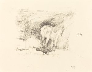 Tanulmány egy lóról, 1895. alkotó: James Abbott McNeill Whistler