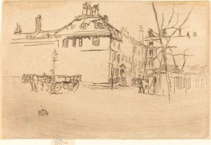 Templom, c. 18801881. alkotó: James Abbott McNeill Whistler