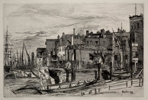 Temzei rendőrség, 1859. alkotó: James Abbott McNeill Whistler