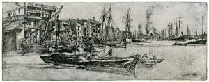 Temze raktár, 1904. századi XIX. alkotó: James Abbott McNeill Whistler