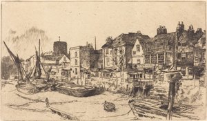 Az „Ádám és Éva”, Old Chelsea, 1878. alkotó: James Abbott McNeill Whistler
