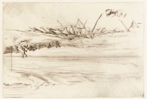 The Beach, Hastings, 1873. alkotó: James Abbott McNeill Whistler