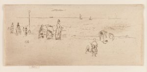 The Beach, Ostend, 1887. alkotó: James Abbott McNeill Whistler