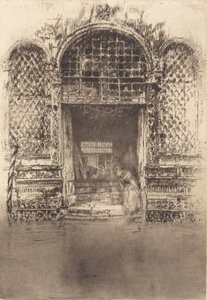 Az ajtó, 1880. alkotó: James Abbott McNeill Whistler
