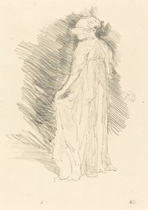 A terített figura, hátulnézet, 1893. alkotó: James Abbott McNeill Whistler