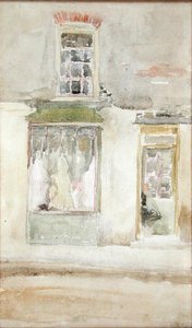 The Dressmakers Shop, 1897-98 körül (wc papíron) alkotó: James Abbott McNeill Whistler