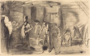 A kovácsműhely, 1861. alkotó: James Abbott McNeill Whistler