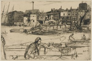 A kovácsműhely, 1861. alkotó: James Abbott McNeill Whistler