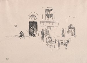 The Gaiety Stage Door, 1879. alkotó: James Abbott McNeill Whistler
