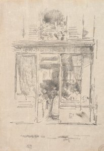A Mosónő – La Lundress a Place Dauphine-ban, 1894. alkotó: James Abbott McNeill Whistler
