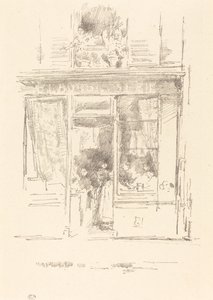 A mosónő: A Dauphine tér mosónője, 1894. alkotó: James Abbott McNeill Whistler