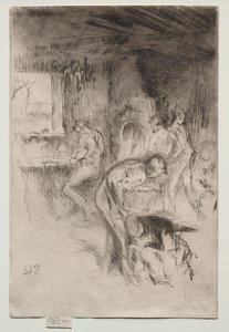 A kis kovácsműhely. alkotó: James Abbott McNeill Whistler