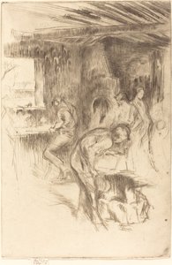 A kis kovácsműhely, 1875. alkotó: James Abbott McNeill Whistler