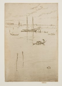 A kis lagúna a Tizenkét rézkarcból, más néven az első velencei díszlet alkotó: James Abbott McNeill Whistler