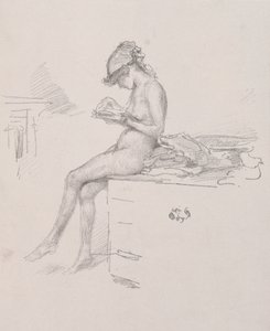 A kis aktmodell felolvasása, 1890.