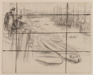 A kis medence, 1861. alkotó: James Abbott McNeill Whistler