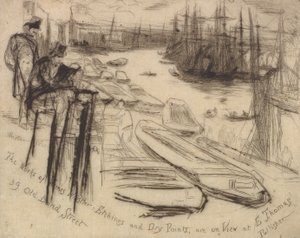 A kis medence, 1861. alkotó: James Abbott McNeill Whistler