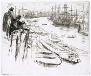 The Little Pool, No.1 (rézkarc) alkotó: James Abbott McNeill Whistler