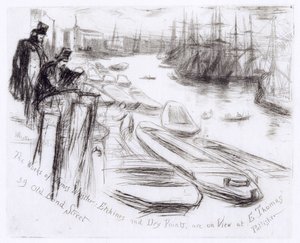 The Little Pool, No.2 (rézkarc) alkotó: James Abbott McNeill Whistler