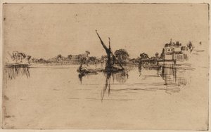 A kis Putney, 1879. alkotó: James Abbott McNeill Whistler