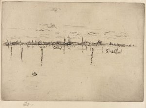 A kis Velence, 1879-1880. alkotó: James Abbott McNeill Whistler