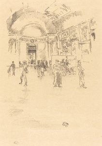 The Long Gallery, Louvre, 1894. alkotó: James Abbott McNeill Whistler