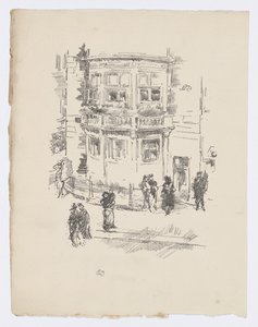 Az igazgató ablaka, Gaiety Színház alkotó: James Abbott McNeill Whistler