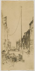 Az árboc, 1880 (rézkarc papírra) alkotó: James Abbott McNeill Whistler