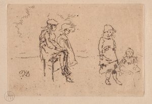 Menpes gyerekek. alkotó: James Abbott McNeill Whistler