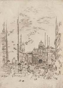 A Piazzetta, 1879-1880. alkotó: James Abbott McNeill Whistler