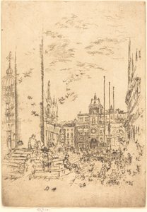 A Piazzetta, 1880. alkotó: James Abbott McNeill Whistler