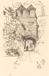 A pap háza, Rouen, 18941895. alkotó: James Abbott McNeill Whistler