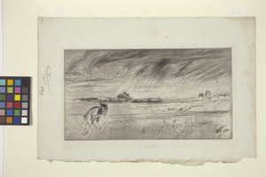 A vihar (szárazpont) alkotó: James Abbott McNeill Whistler