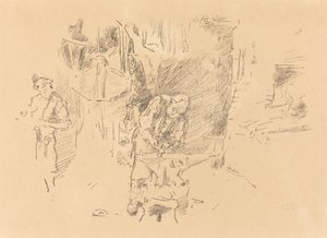 A napfényes kovácsműhely, 1895. alkotó: James Abbott McNeill Whistler