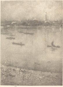 Temze, 1896. alkotó: James Abbott McNeill Whistler
