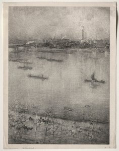 Temze, 1896. alkotó: James Abbott McNeill Whistler