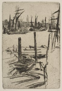 Az apró medence, [1879]. alkotó: James Abbott McNeill Whistler